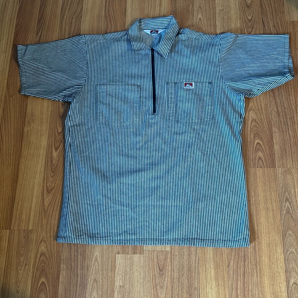 Striped Black and White Men's Shirt